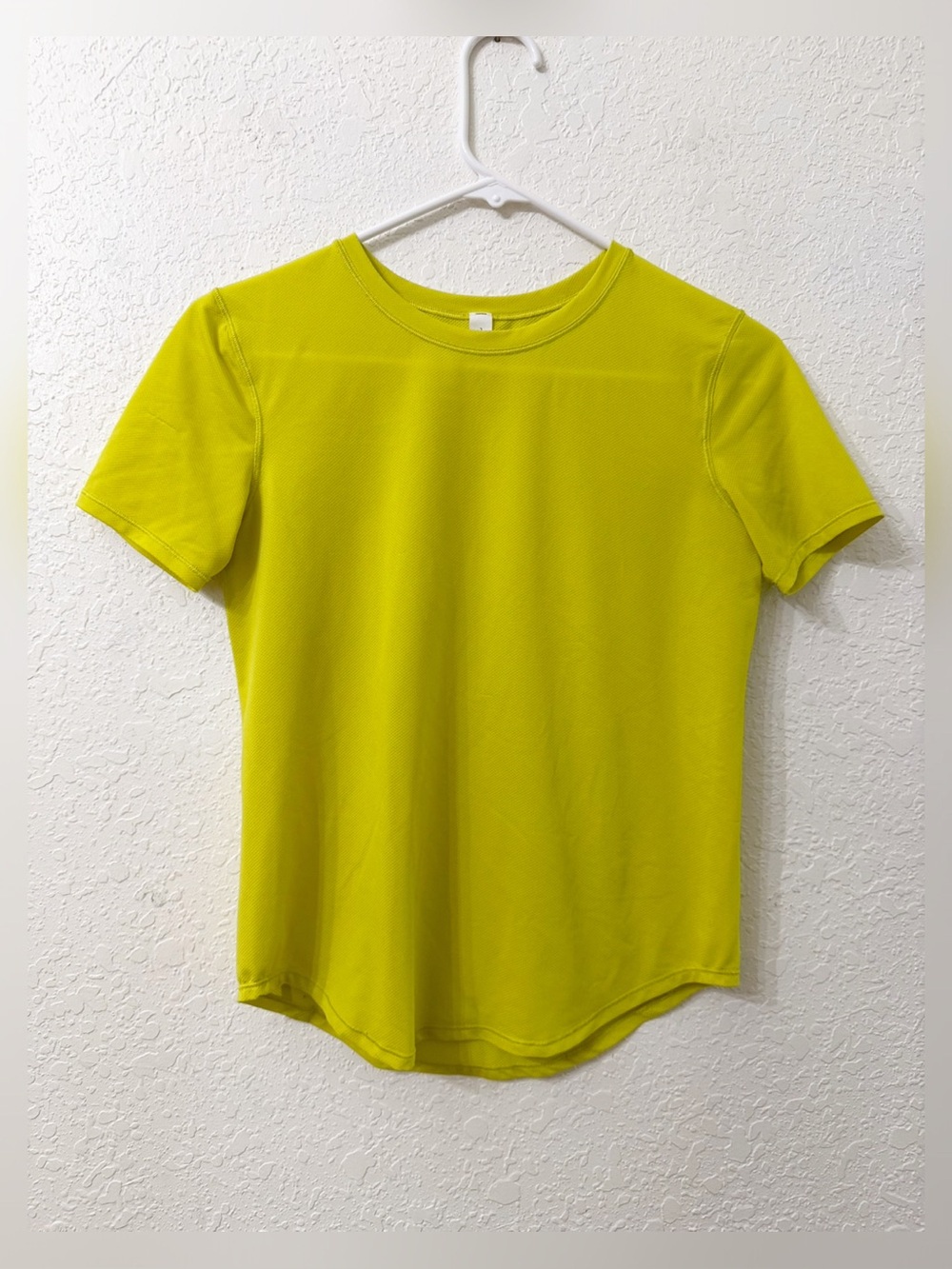 Lululemon High Neck Running and Training T-Shirt - Yellow Serpentine - 2